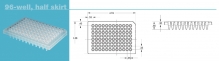 Планшеты 96-луночные для ПЦР с лунками 0,2 мл, с "юбкой