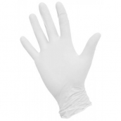 Nitrile смотровые перчатки, Белые, M